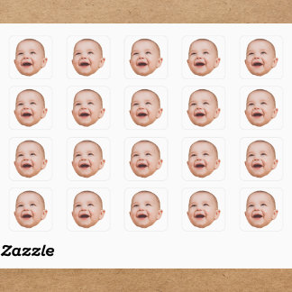 Autocollants de visage personnalisés Photo de visa