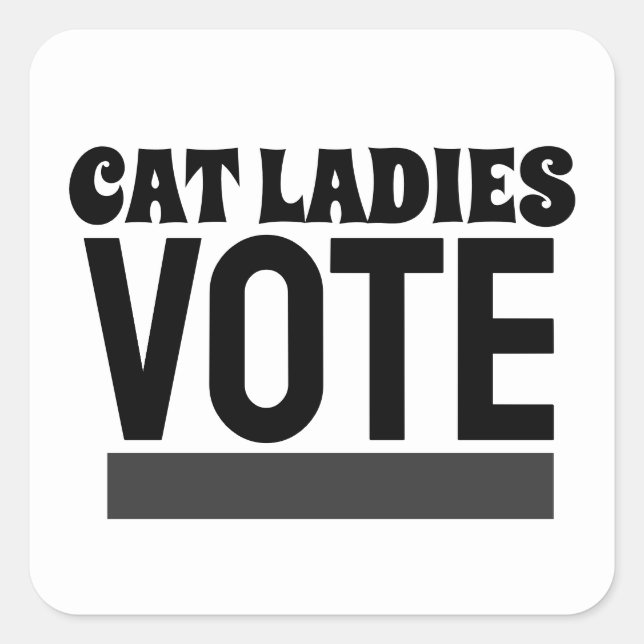 AUTOCOLLANTS DE VOTE DES DAMES AUX CHATS (Devant)