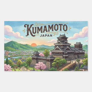 Autocollants de voyage à Kumamoto