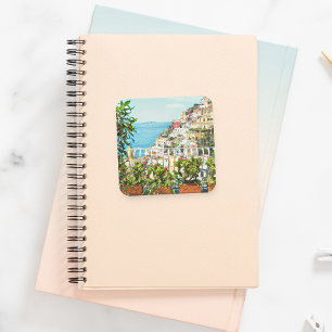 Autocollants de vue de Positano Italie