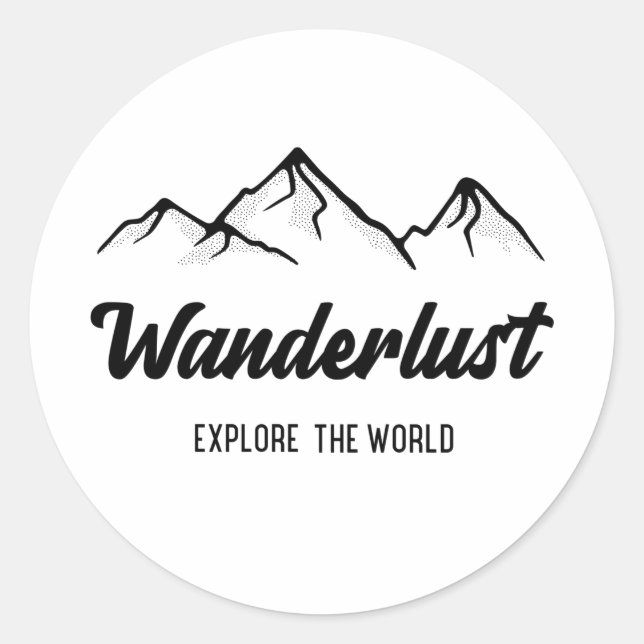 Autocollants de Wanderlust autour (Devant)