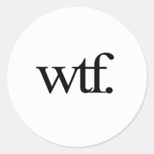 autocollants de wtf