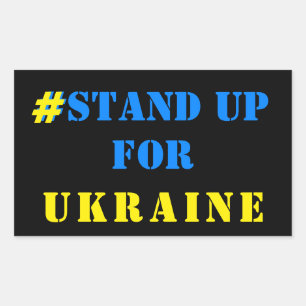# Autocollants Debout pour l'Ukraine Drapeau ukrai