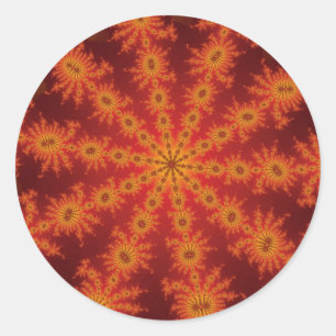 Autocollants Decasteer Orange Rouge
