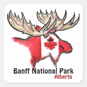 Autocollants d'élans d'Alberta Canada de parc