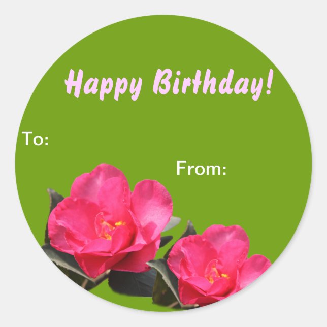 autocollants d'emballage cadeau d'anniversaire fle (Devant)