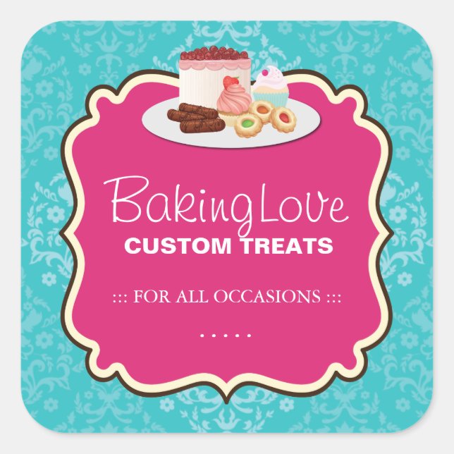 Autocollants d'emballage de boulangerie (Devant)