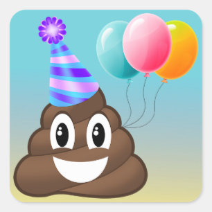 Autocollants d'Emoji Ombre de fête d'anniversaire