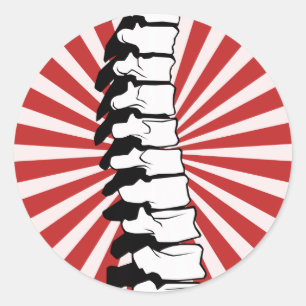 Autocollants d'épine d'éclat de rouge