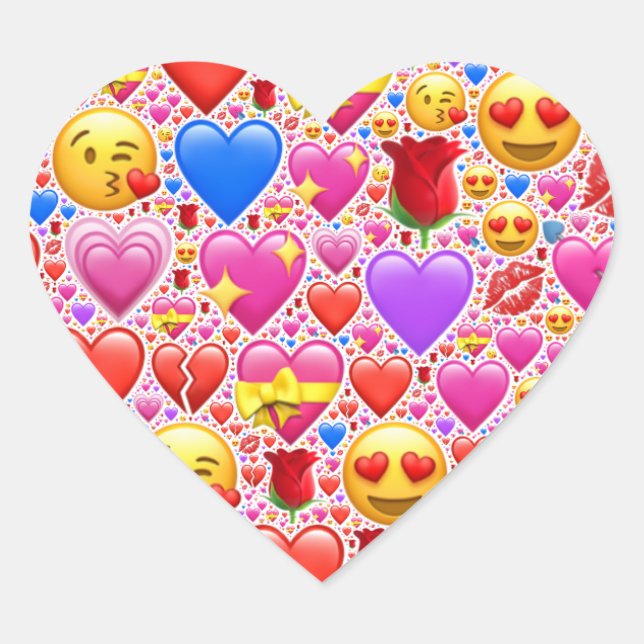 autocollants des visages cardiaques (Devant)