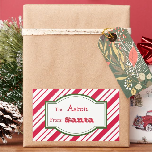 Autocollants d'étiquette de cadeau de Père Noël (vacances)
