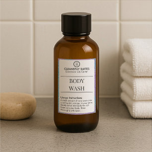 Autocollants d'étiquette de gel douche à personnal