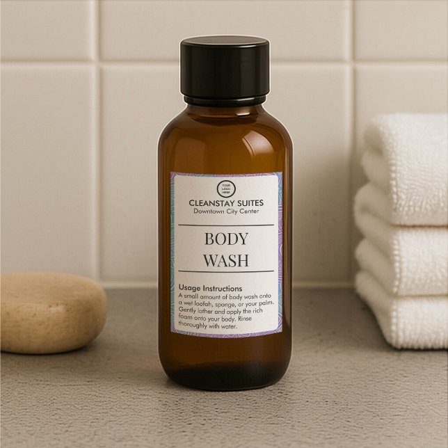 Autocollants d'étiquette de gel douche à personnal (Créateur téléchargé)