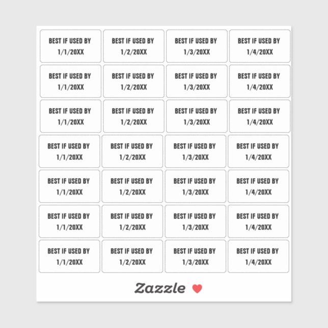 Autocollants d'étiquette d'emballage « Meilleur si (Feuille)