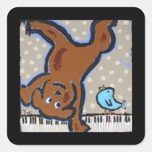 autocollants d'étudiant de piano