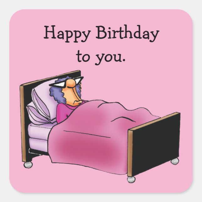 Autocollants d'humour d'anniversaire drôles (Devant)