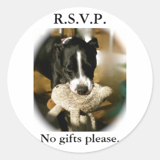 Autocollants d'invitation RSVP