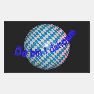 autocollants "Do bin I dahoam"