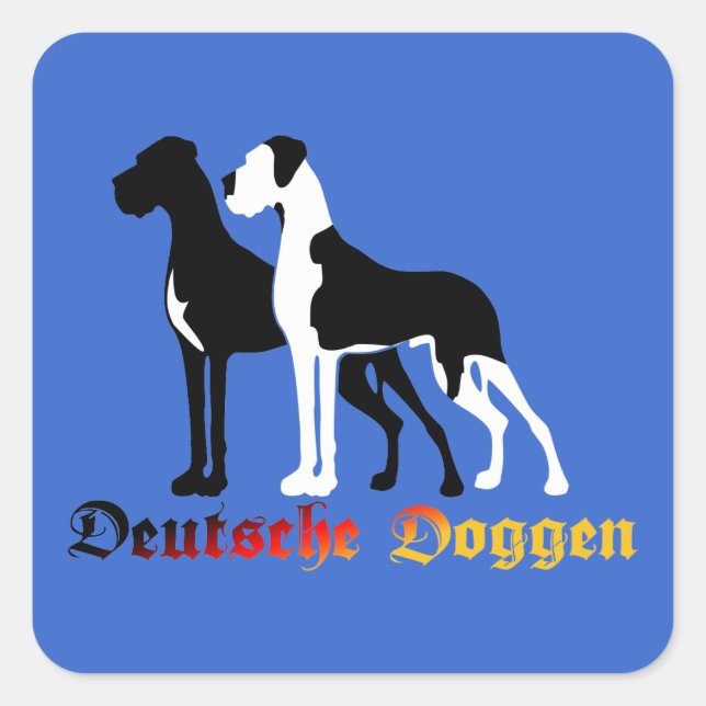 Autocollants Dogue Allemand (Devant)
