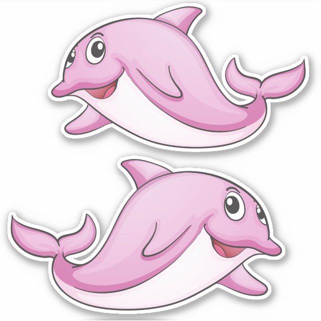 Autocollants Dolphin mignons (Devant)