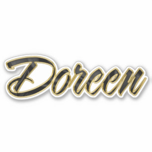 Autocollants Doreen Gold Lettering