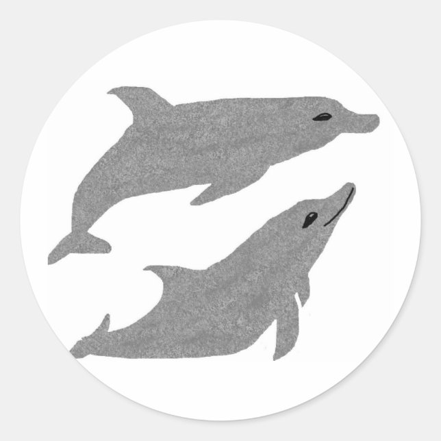 autocollants double dauphin (Devant)