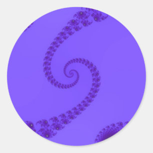 Autocollants Double Spirale Violet Bleu