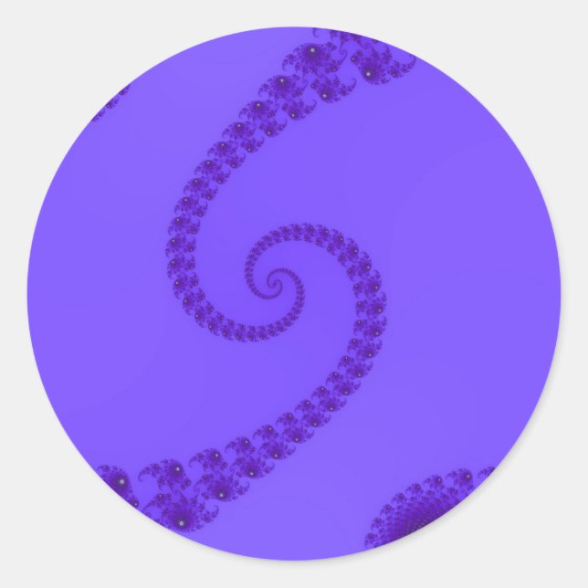 Autocollants Double Spirale Violet Bleu (Devant)