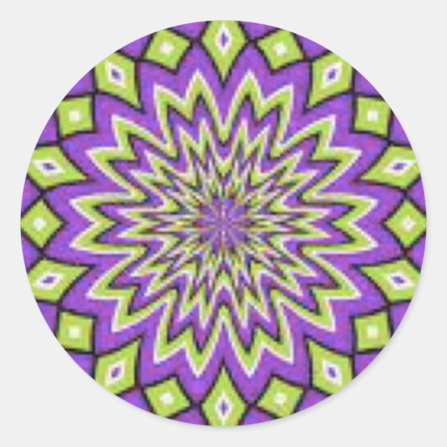 Autocollants doux violet et vert (Devant)