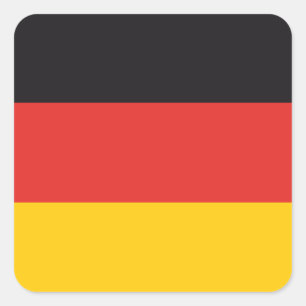 Autocollants drapeau Allemagne x20 drapeau carré a