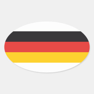 Autocollants drapeau Allemagne x20 drapeau ovale a