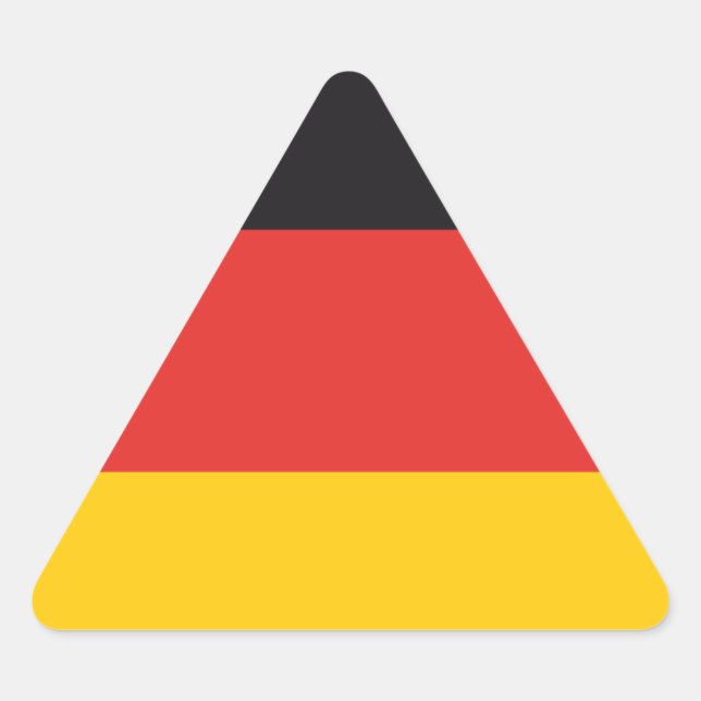 Autocollants drapeau Allemagne x20 drapeau triangu (Devant)