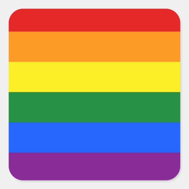 Autocollants Drapeau Arc-en-ciel (Devant)