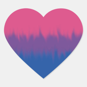 Autocollants drapeau bisexuel