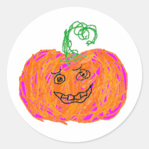 Autocollants drôles de citrouille d'Halloween
