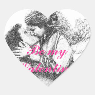 Autocollants du baiser du véritable amour