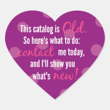 autocollants du catalogue à coeur pointillé de pol