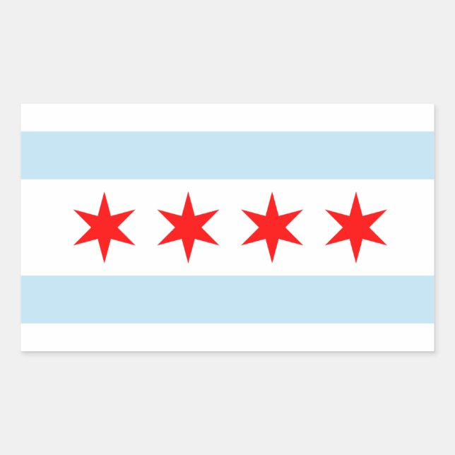Autocollants du drapeau de Chicago (Devant)