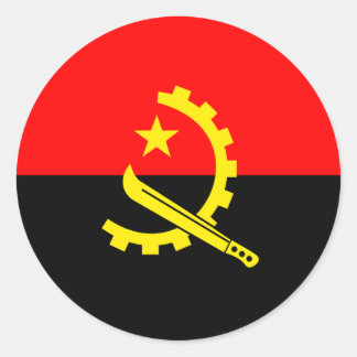autocollants du drapeau de l'angola