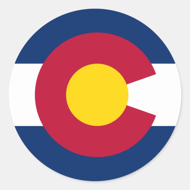 Autocollants du drapeau du Colorado (Devant)