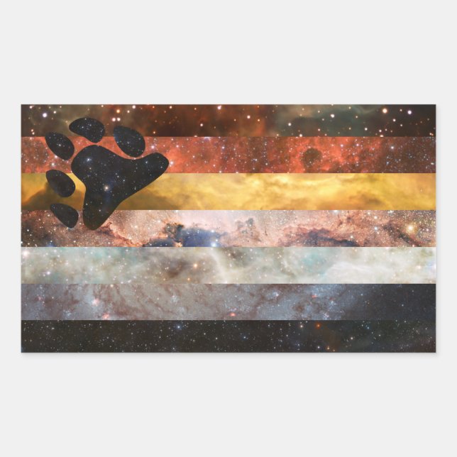 Autocollants du drapeau nébuleuse de l'ours (Devant)