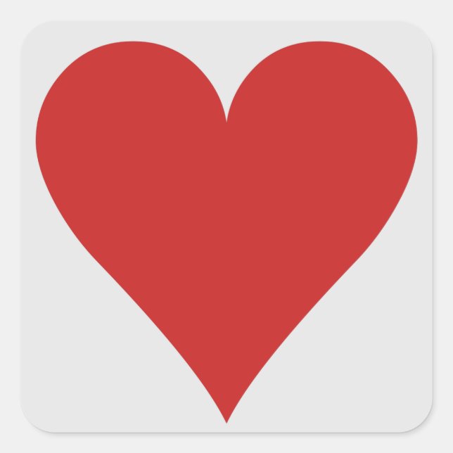 Autocollants du lecteur de carte - Coeur (Devant)