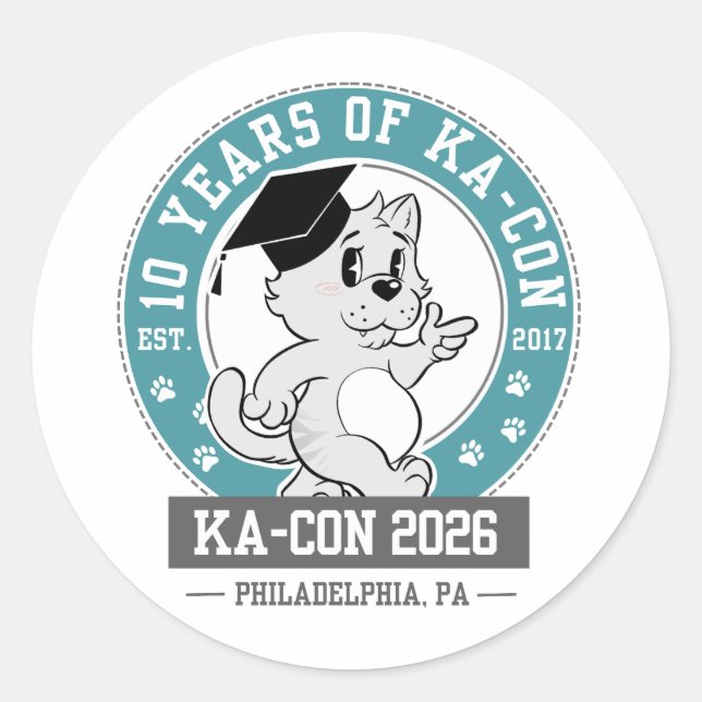 Autocollants du logo KACON 2026 (Devant)