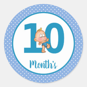 Autocollants du mois de bébé