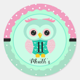 Autocollants du mois de bébé