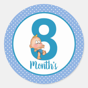 Autocollants du mois de bébé