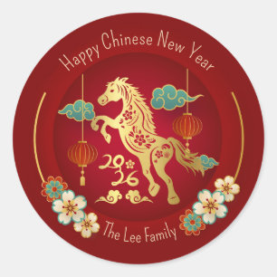 Autocollants du Nouvel An chinois (Année du Cheval