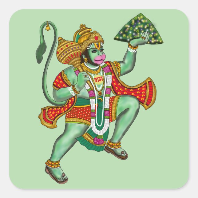 Autocollants du Seigneur Hanuman (Devant)
