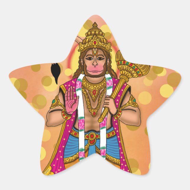 Autocollants du Seigneur Hanuman (Devant)
