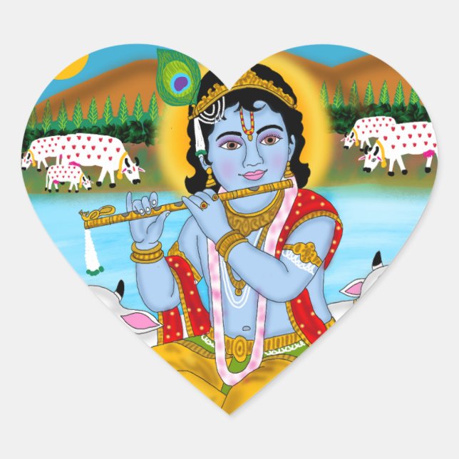 Autocollants du Seigneur Krishna (Devant)